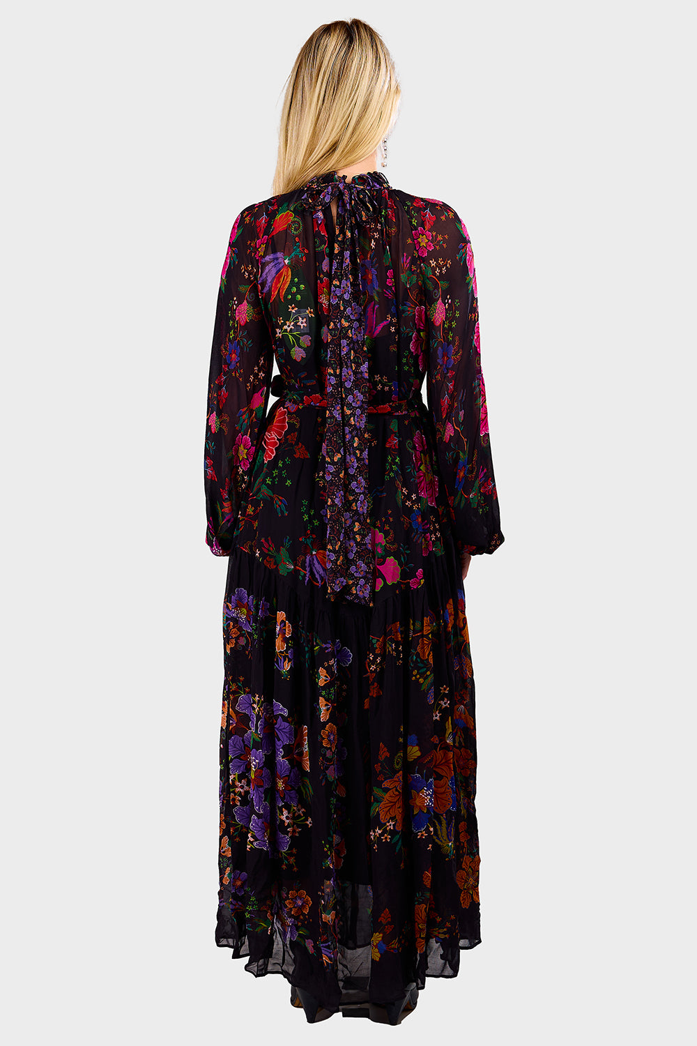 chinese dress ladies Baltic Born Womens Marie Mock Neck Maxi Dress | Sage Floral