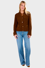 Load image into Gallery viewer, Patch Pocket Cardi - Camel

