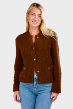 Load image into Gallery viewer, Patch Pocket Cardi - Camel
