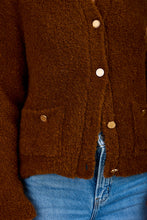 Load image into Gallery viewer, Patch Pocket Cardi - Camel
