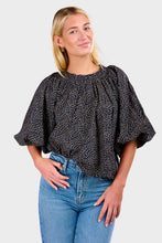 Load image into Gallery viewer, Carla Blouse - Eline Print Black/Beige
