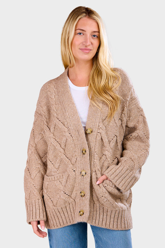 Kayln Cardi - Oatmeal Melange