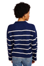 Load image into Gallery viewer, Byrnn Stripe Sweater - Navy &amp; Ivory Stripe
