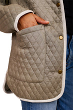 Load image into Gallery viewer, India Quilted Coat - Sage Organic
