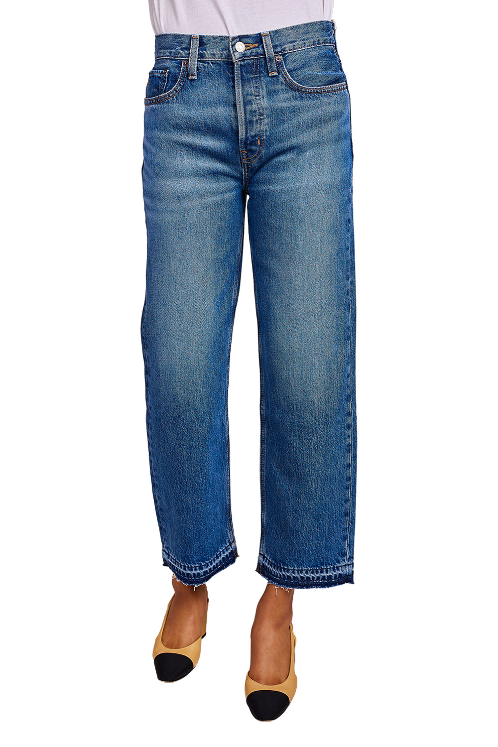 Tyler Straight Crop Jean - Cielo