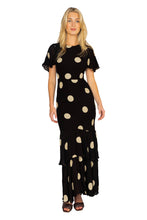 Load image into Gallery viewer, Esperanza Midi Dress - Veia Polka Dot Chocolate
