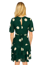 Load image into Gallery viewer, Mon Cheri Mini Dress - Veia Polka Dot Forest
