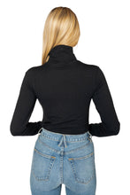 Load image into Gallery viewer, Little Turtleneck - Black Organic
