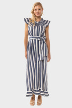 Load image into Gallery viewer, Delfina Dress - Air Force Blue Stripes
