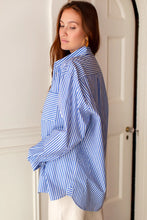 Load image into Gallery viewer, Ryan Shirt - Miller Stripe Bright Blue
