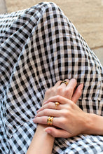Load image into Gallery viewer, Single Tier Maxi Skirt - Black + White Check

