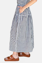 Load image into Gallery viewer, Single Tier Maxi Skirt - Black + White Check
