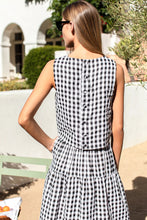 Load image into Gallery viewer, Studio Boxy Top - Black + White Check
