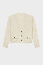 Load image into Gallery viewer, Double Pocket Cropped Cardi - Cream
