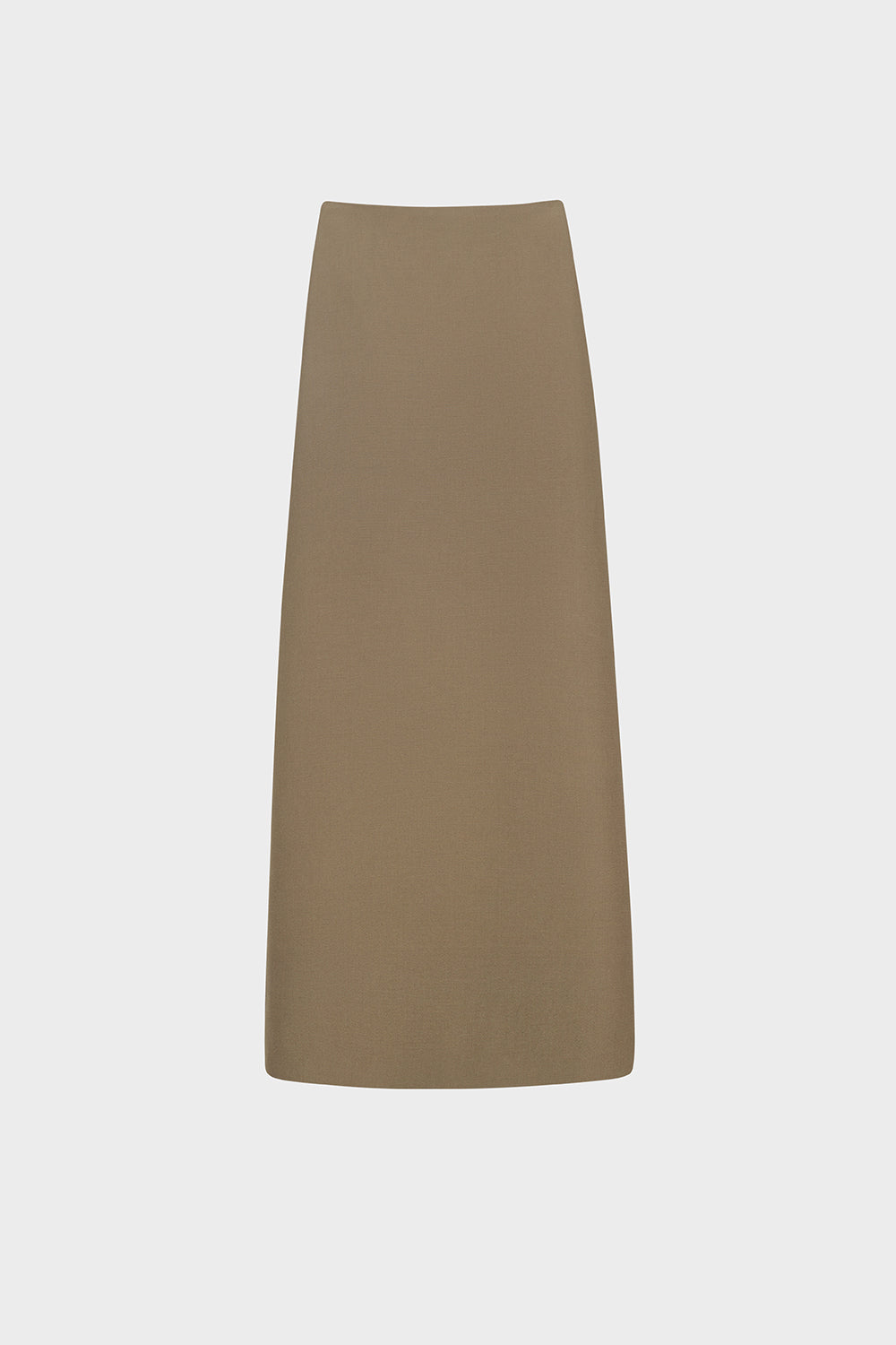Brown Pencil Midi Skirt