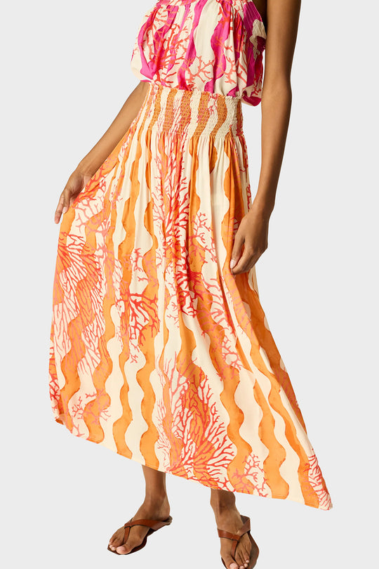 Bella Skirt - Coral Wave Honey