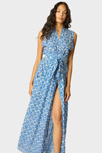 Load image into Gallery viewer, Nico Sleeveless Maxi - Fleur-De-Lis Blue
