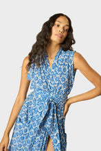 Load image into Gallery viewer, Nico Sleeveless Maxi - Fleur-De-Lis Blue

