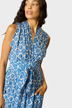 Load image into Gallery viewer, Nico Sleeveless Maxi - Fleur-De-Lis Blue
