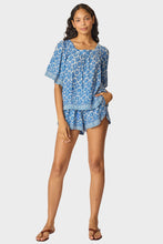 Load image into Gallery viewer, Tash Short - Fleur-De-Lis Blue
