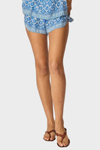 Load image into Gallery viewer, Tash Short - Fleur-De-Lis Blue
