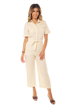 Load image into Gallery viewer, Oriana Jumpsuit - Cream Linen
