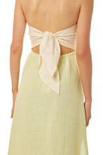 Load image into Gallery viewer, Penelope Dress - Neon Lime Linen
