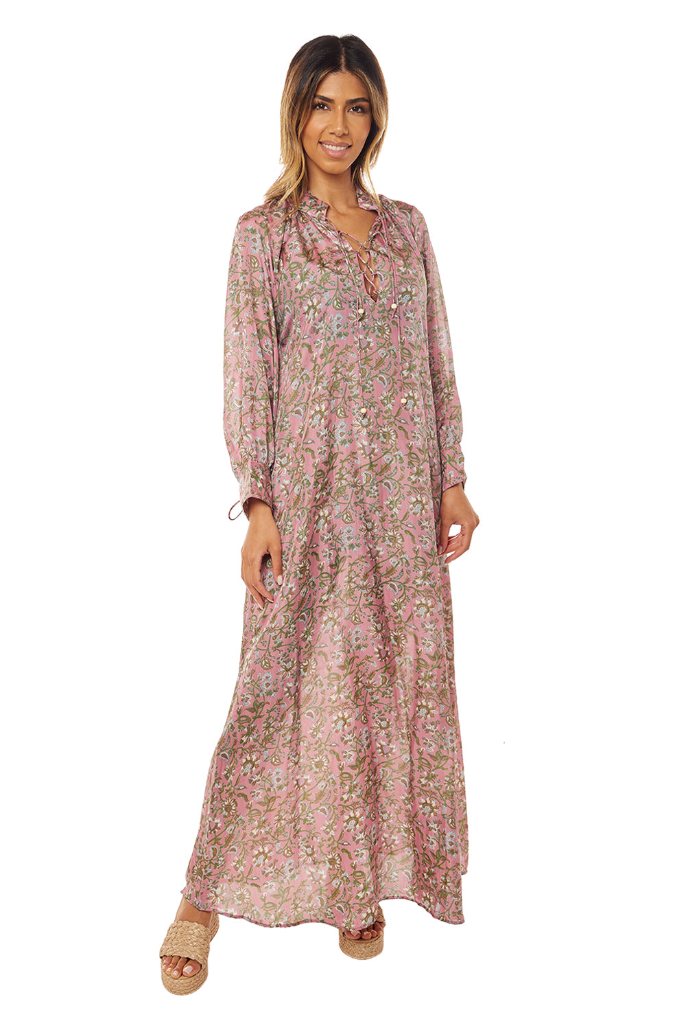 Mitchell Kaftan Dress - Pinklily