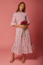 Load image into Gallery viewer, Savannah Dress - Scarlet Stripe
