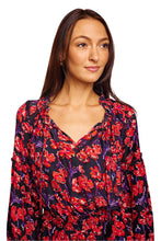 Load image into Gallery viewer, Maggie Dress - Silk Watercolor Print Onyx

