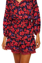 Load image into Gallery viewer, Maggie Dress - Silk Watercolor Print Onyx
