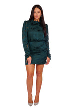 Load image into Gallery viewer, Rina-B Dress - Dark Forest Green
