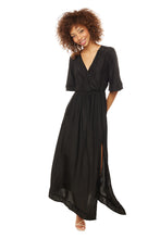 Load image into Gallery viewer, Coco Maxi Dress - Black Silk
