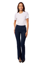 Load image into Gallery viewer, Le High Flare Split Front Trouser - Navy
