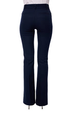 Load image into Gallery viewer, Le High Flare Split Front Trouser - Navy
