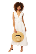 Load image into Gallery viewer, Les Lalanne Midi Dress - White Cotton Poplin
