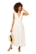 Load image into Gallery viewer, Les Lalanne Midi Dress - White Cotton Poplin
