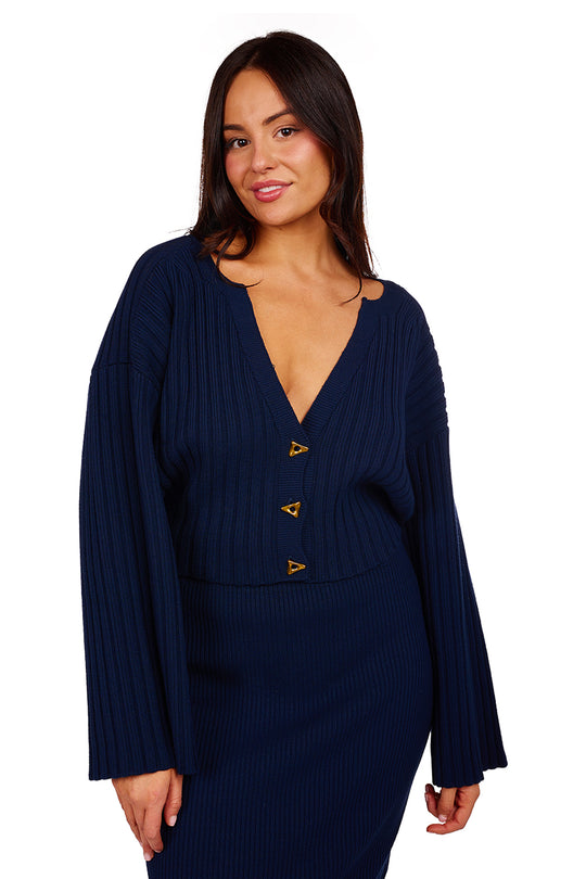 Morrow Cardigan - Midnight Blue