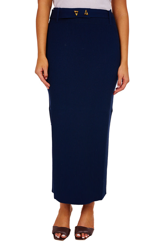 Forum Long Skirt - Midnight Blue