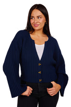 Load image into Gallery viewer, Morrow Cardigan - Midnight Blue
