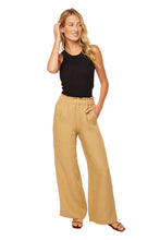 Load image into Gallery viewer, Natalia Trousers - Tan Linen
