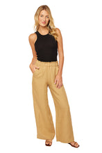 Load image into Gallery viewer, Natalia Trousers - Tan Linen
