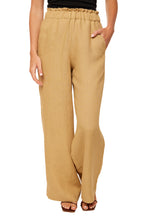 Load image into Gallery viewer, Natalia Trousers - Tan Linen
