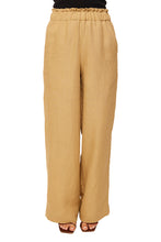 Load image into Gallery viewer, Natalia Trousers - Tan Linen
