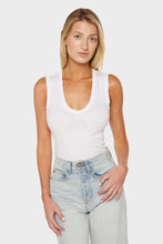 Load image into Gallery viewer, Supima Cotton Essential Sleeveless U Tank - White
