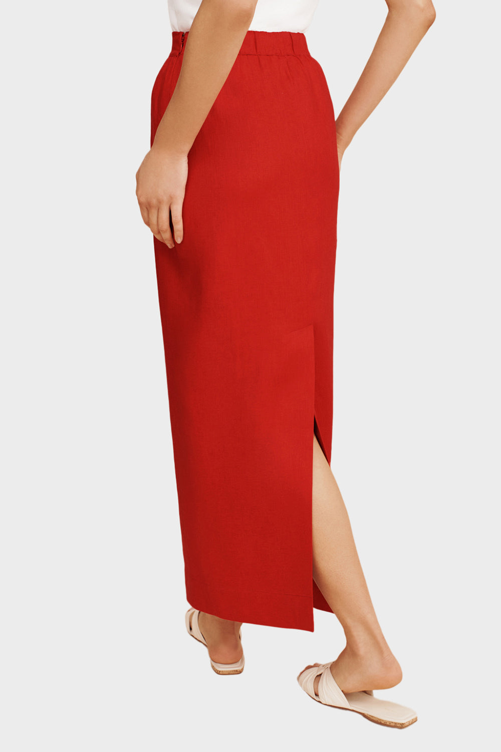 Bonnie Pencil Skirt - Red – Apothea Bonnie Pencil Skirt - Red – Apothea