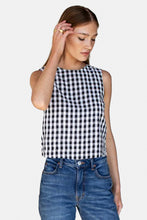 Load image into Gallery viewer, Studio Boxy Top - Black + White Check
