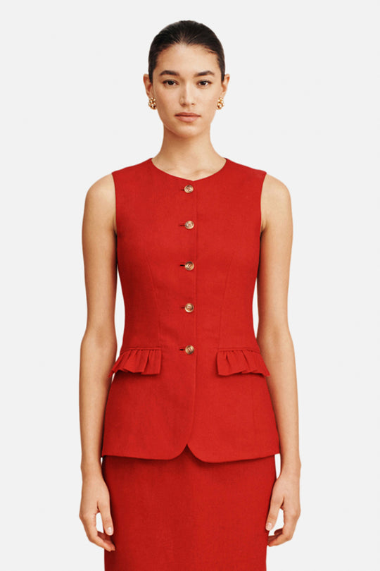 Matilda Gilet - Red