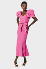 Load image into Gallery viewer, Malina Midi Dress - Bright Pink
