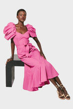 Load image into Gallery viewer, Malina Midi Dress - Bright Pink
